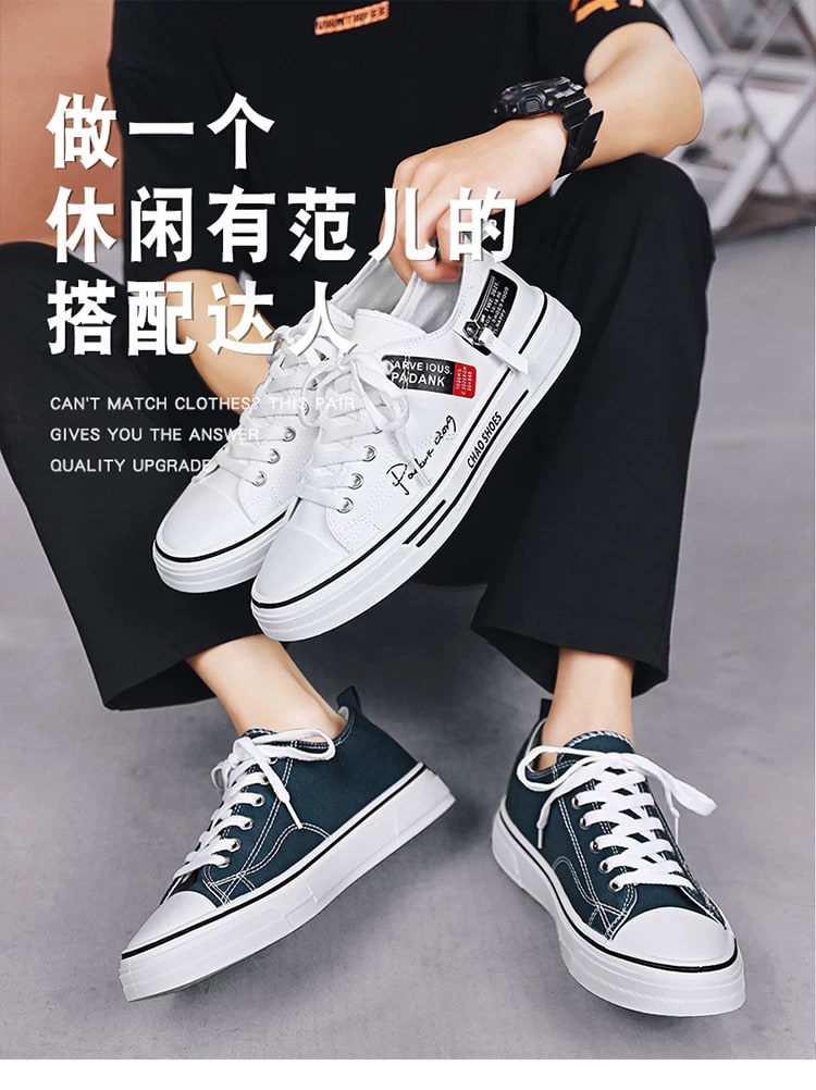 Classic Low-Top Canvas Lace-Up Shoes photo 6