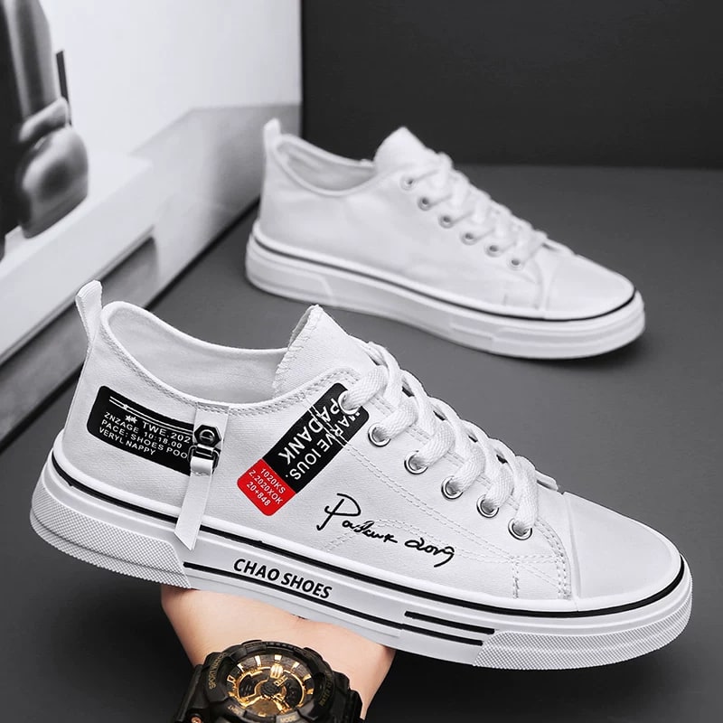 Classic Low-Top Canvas Lace-Up Shoes photo 2