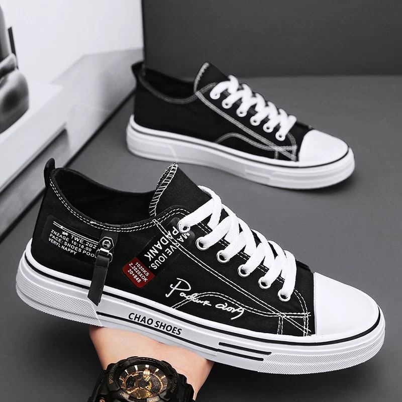 Classic Low-Top Canvas Lace-Up Shoes — Fashion on G+ Market