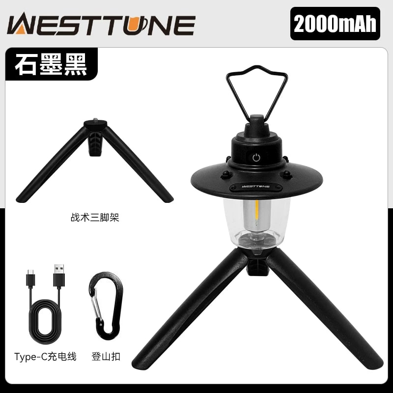 WESTTUNE Retro Camping Lantern, Rechargeable photo 4