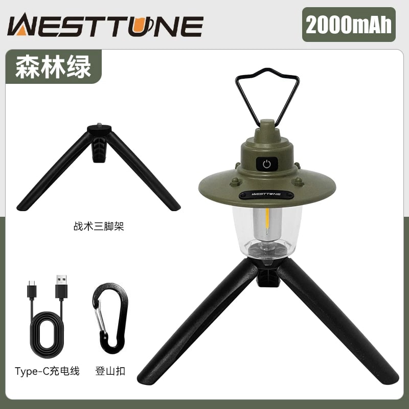 WESTTUNE Retro Camping Lantern, Rechargeable photo 5