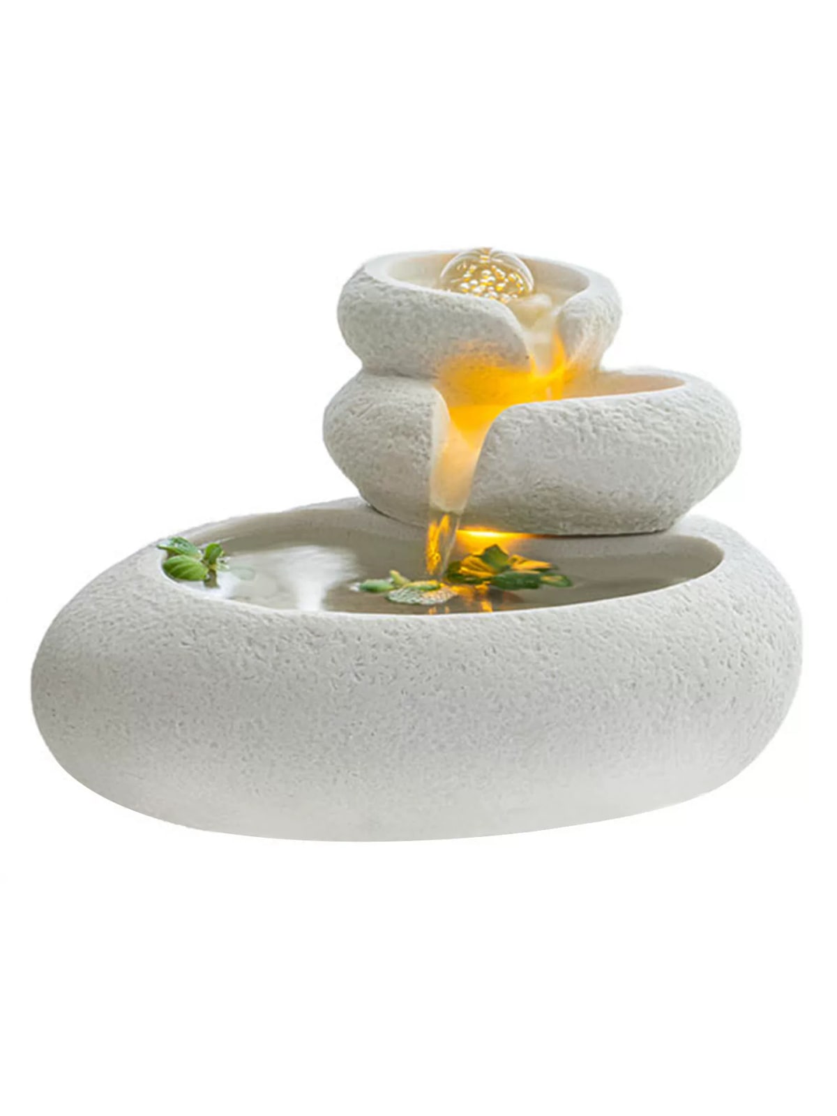 Zen Mountain and Water Desktop Fountain with LED Light photo 4