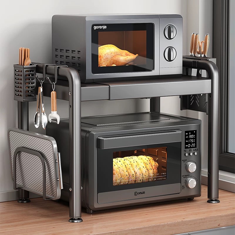 Extendable Kitchen Microwave and Worktop Shelf Rack — Home & Furniture on G+ Market