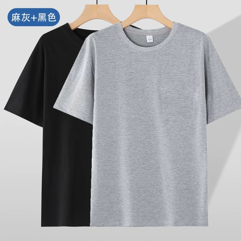 Men's Loose-Fit Cotton Crew-Neck Short-Sleeve T-Shirt photo 5