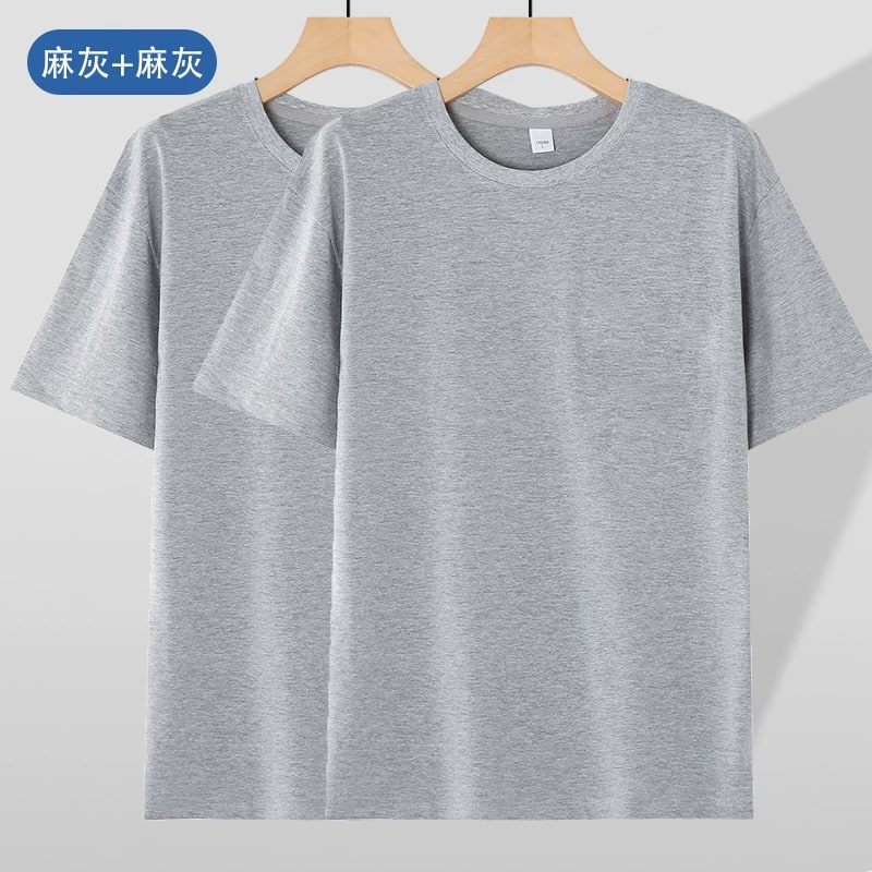 Men's Loose-Fit Cotton Crew-Neck Short-Sleeve T-Shirt photo 6