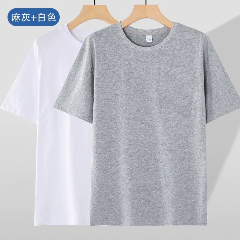 Men's Loose-Fit Cotton Crew-Neck Short-Sleeve T-Shirt photo 4