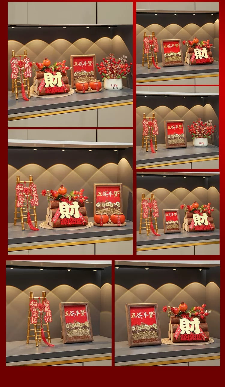 Chinese Style Lucky Firewood Ornament for New Home photo 4