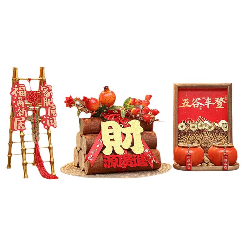 Chinese Style Lucky Firewood Ornament for New Home photo 3