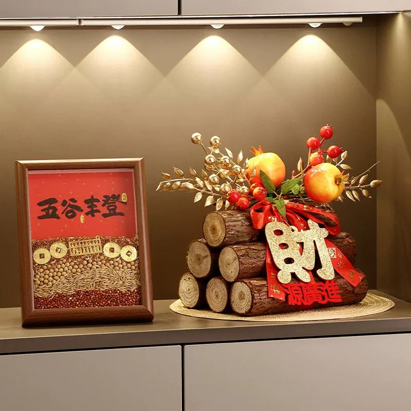 Chinese Style Lucky Firewood Ornament for New Home photo 2