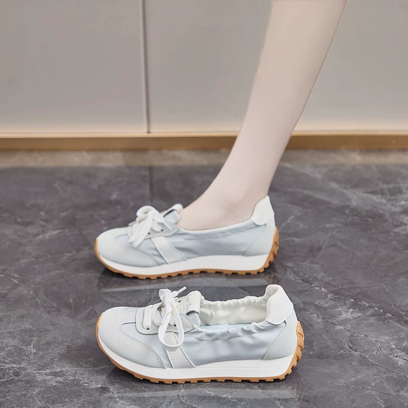 Low-Cut Slip-On Canvas Trainers for Women photo 3