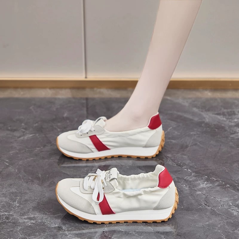 Low-Cut Slip-On Canvas Trainers for Women photo 2
