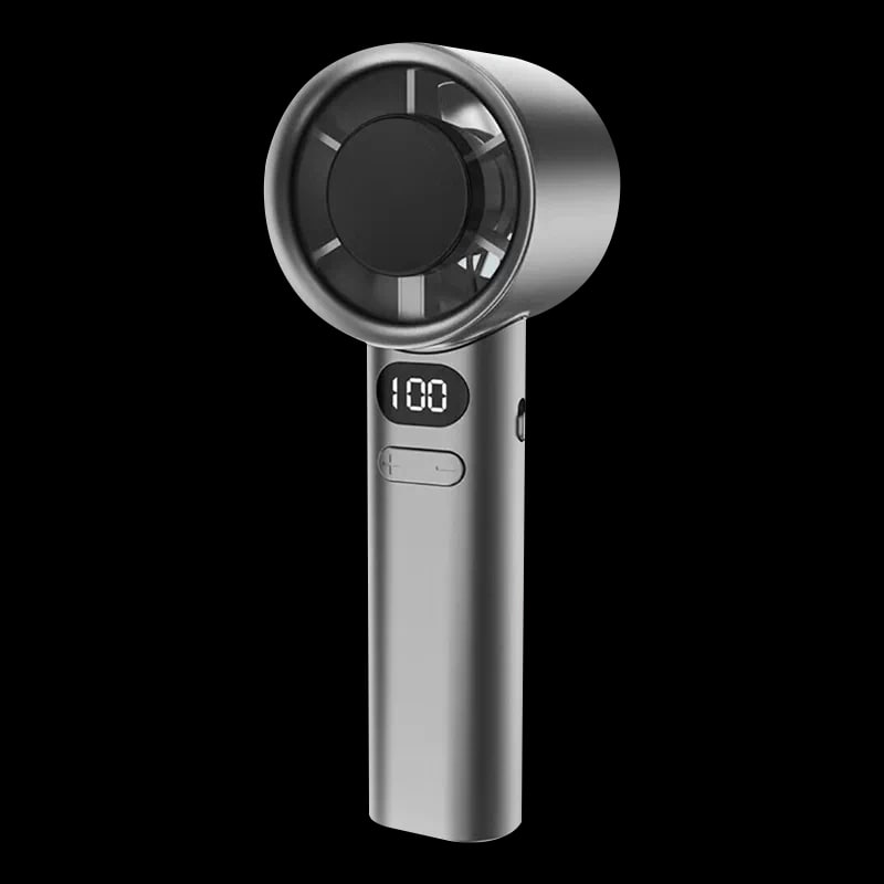 Handheld Rechargeable Fan with Digital Display — Electronics on G+ Market