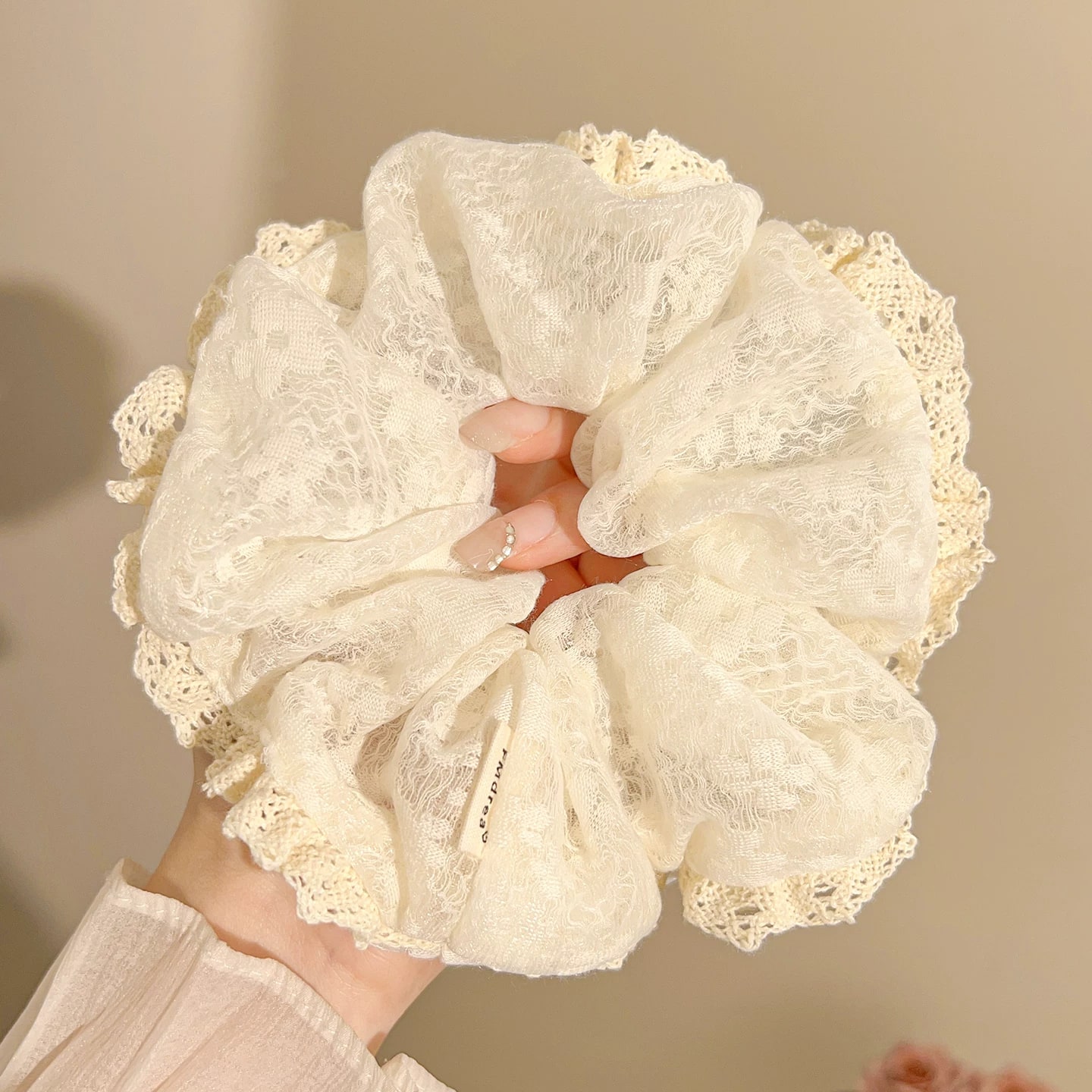 Oversized Scarf Scrunchie Hair Ties photo 2