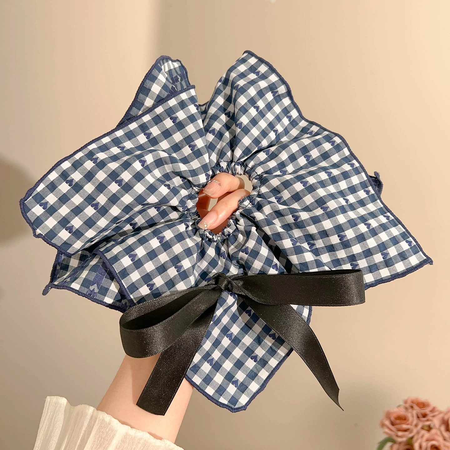 Oversized Scarf Scrunchie Hair Ties photo 3