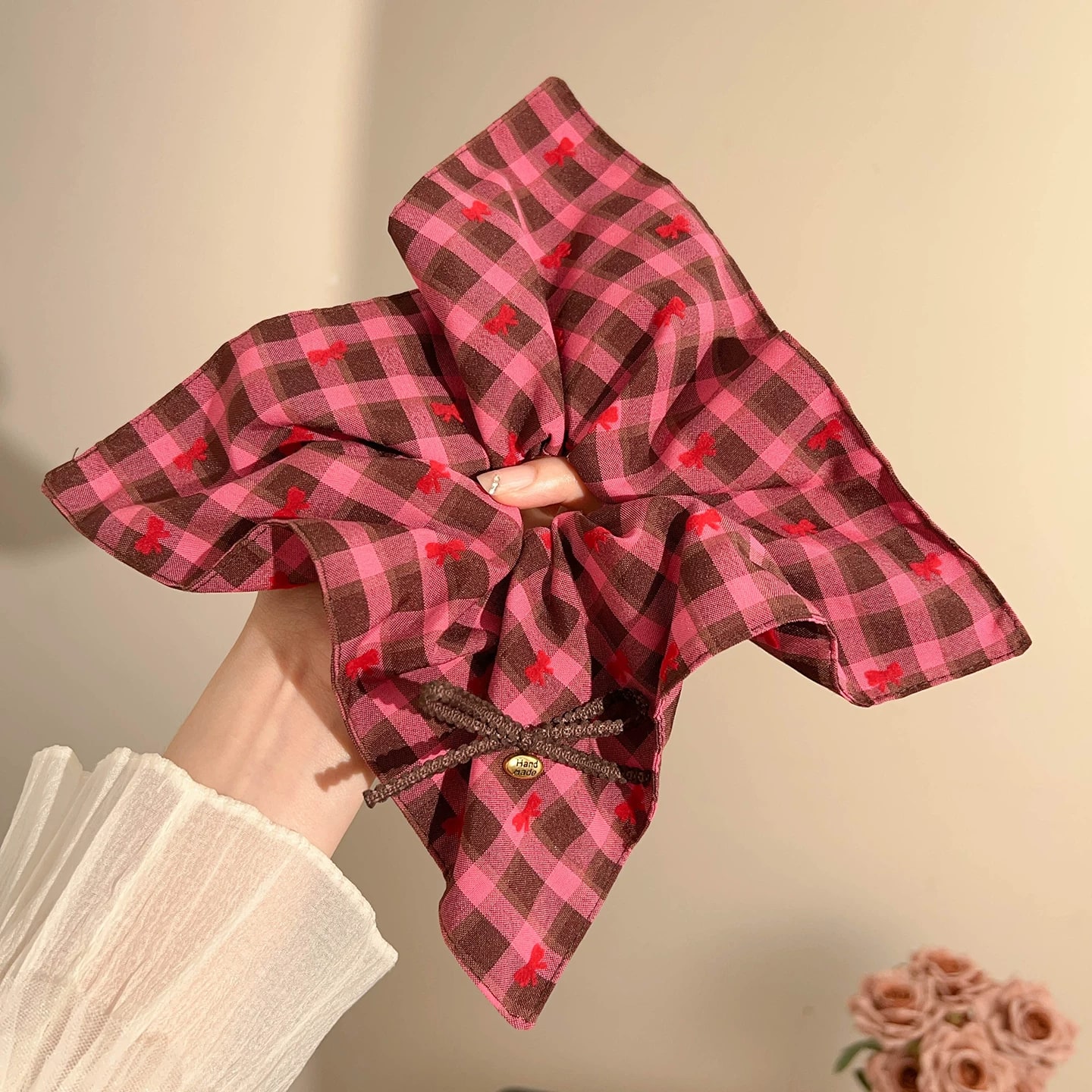 Oversized Scarf Scrunchie Hair Ties photo 6