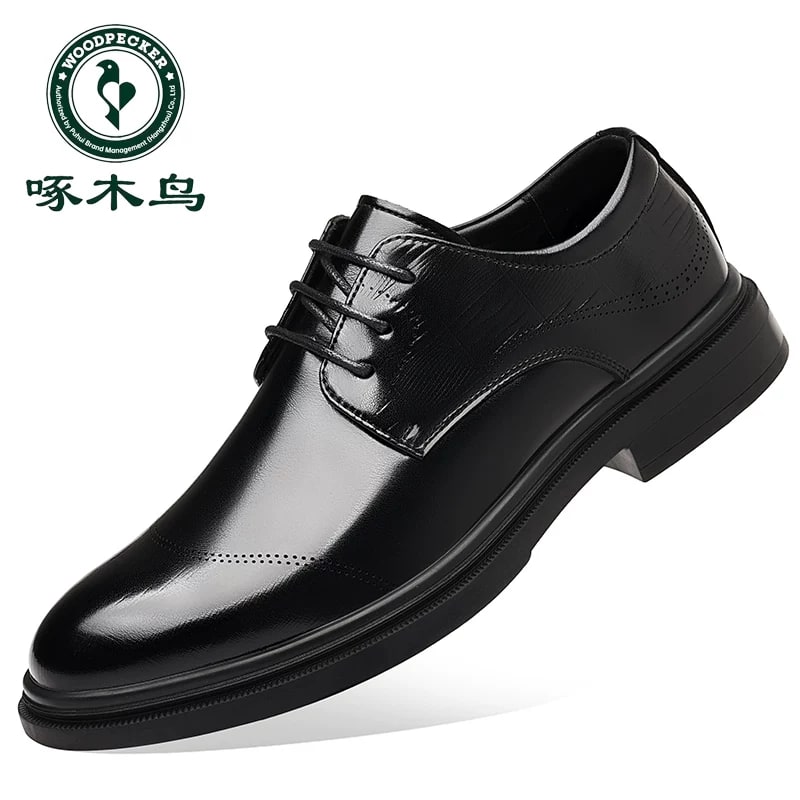 WOODPECKER Men's Leather Derby Business Shoes — Fashion on G+ Market
