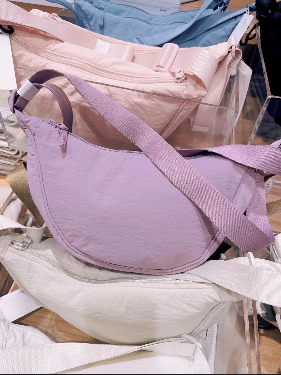 Crescent Nylon Sling Crossbody Bag photo 5