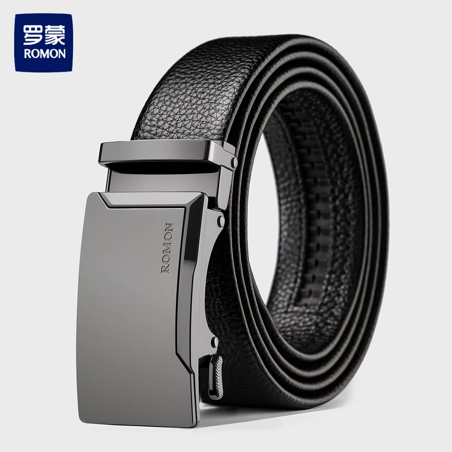 ROMON Men's Automatic-Buckle Leather Belt photo 3