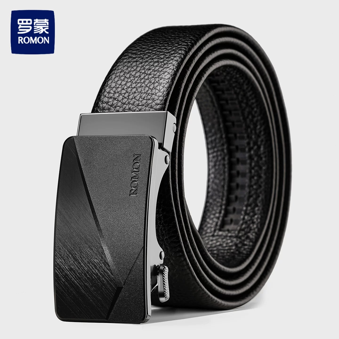 ROMON Men's Automatic-Buckle Leather Belt photo 4