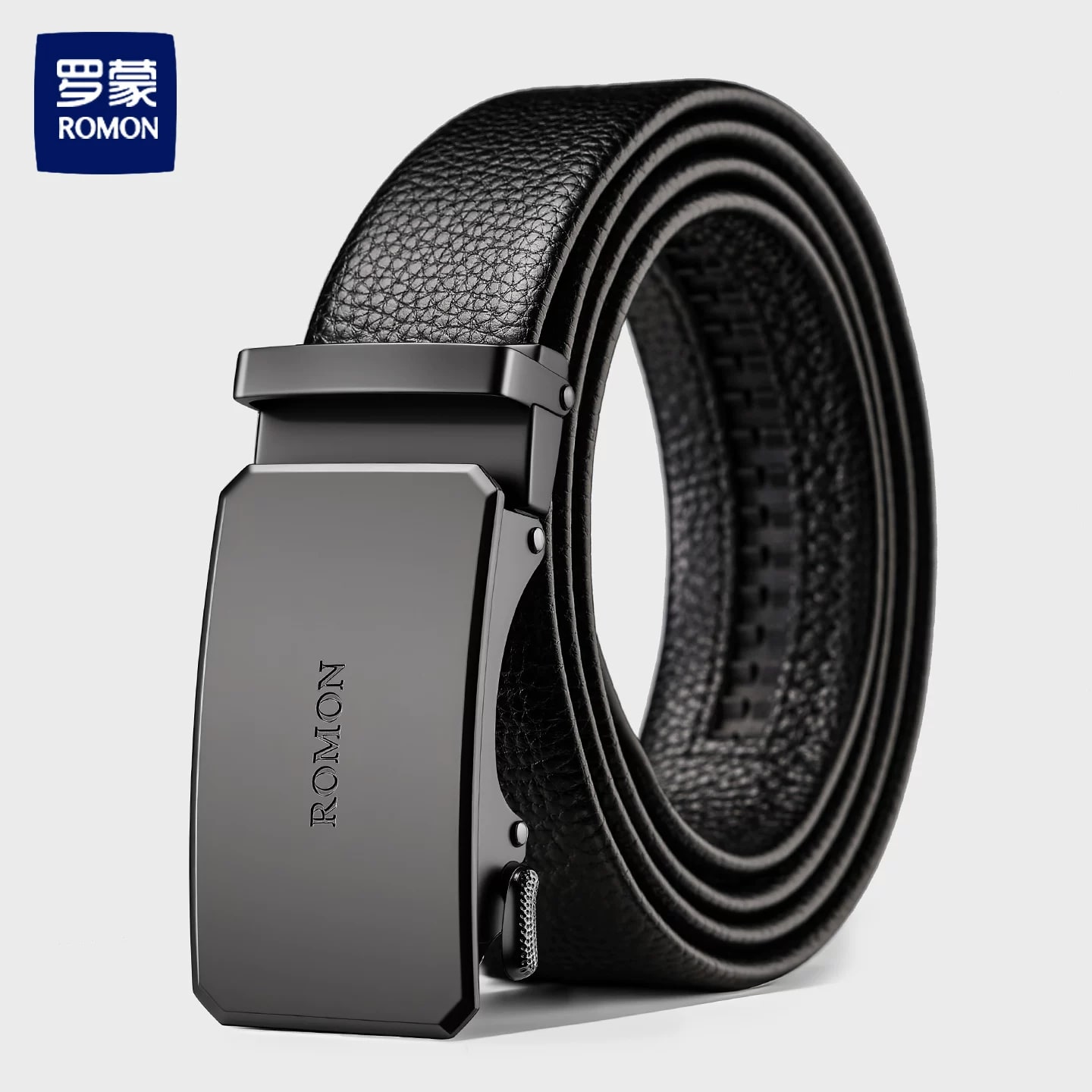 ROMON Men's Automatic-Buckle Leather Belt photo 2