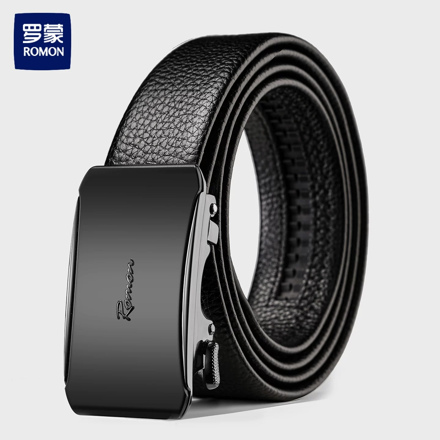ROMON Men's Automatic-Buckle Leather Belt photo 5