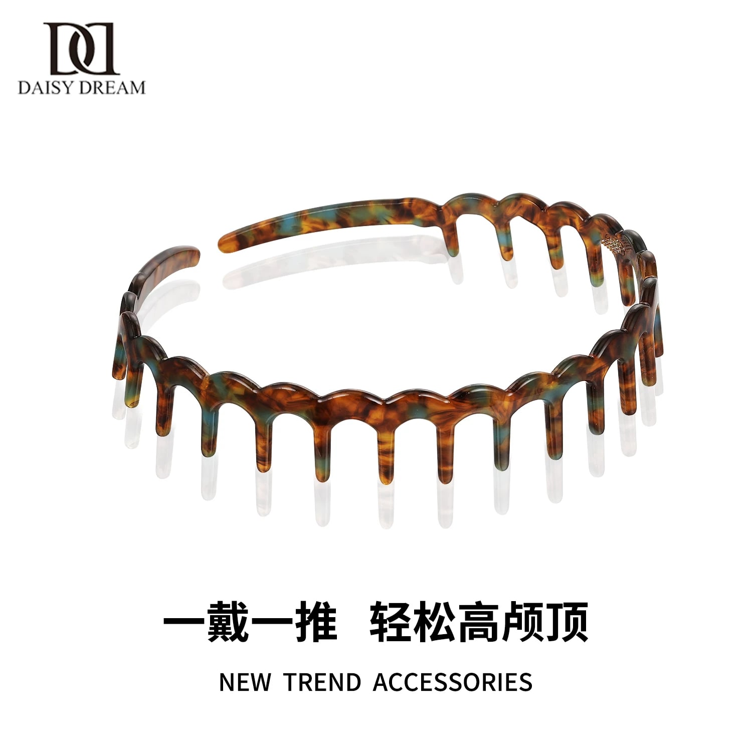 Wave-Tooth Acetate Hair Band photo 5