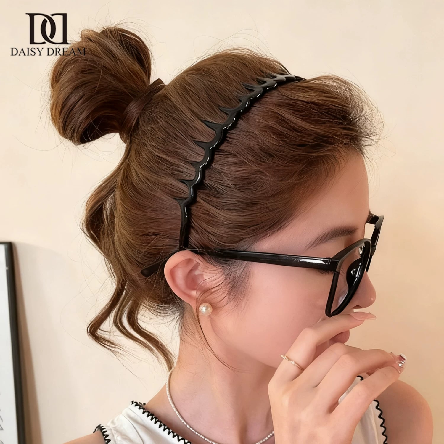 Wave-Tooth Acetate Hair Band photo 6