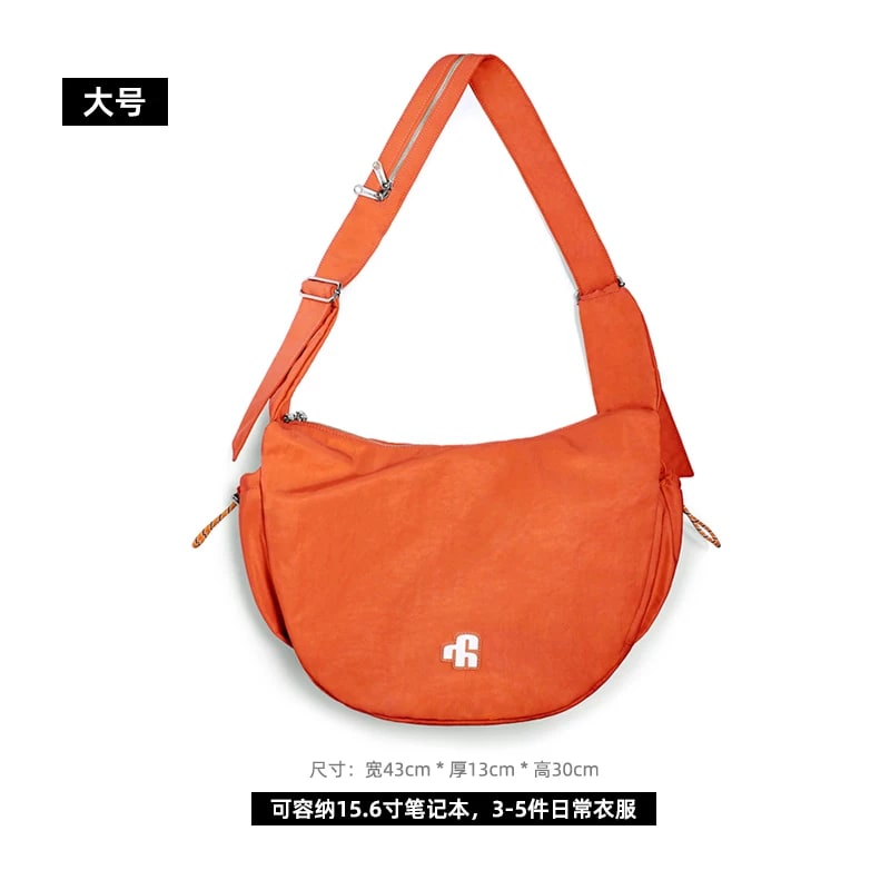 Foldable Nylon Crescent Crossbody Shoulder Bag photo 3