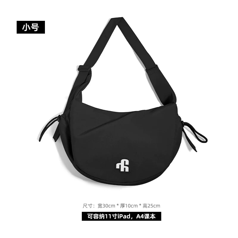 Foldable Nylon Crescent Crossbody Shoulder Bag photo 5