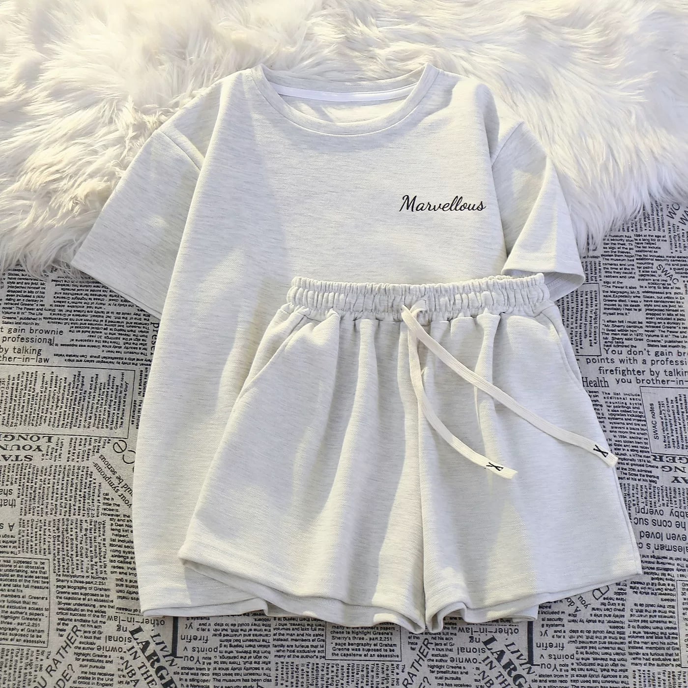 Women's Two-Piece Tee and Shorts Set photo 5