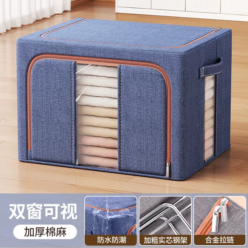 Foldable Fabric Storage Box for Clothes and Bedding photo 4