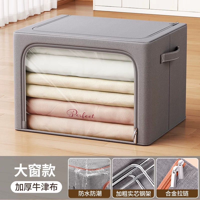 Foldable Fabric Storage Box for Clothes and Bedding photo 6