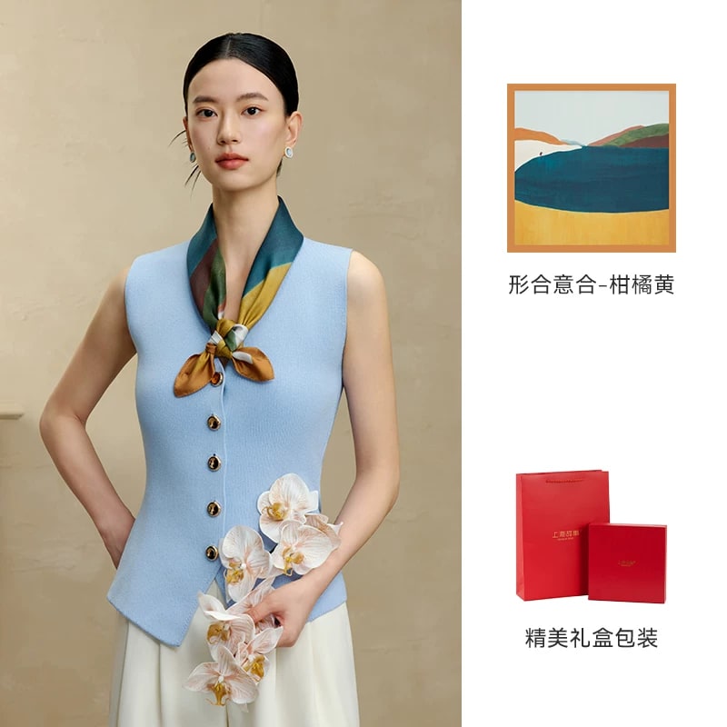 Shanghai Story Pure Mulberry Silk Printed Scarf photo 4