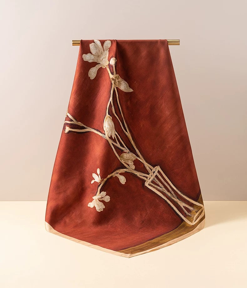 Shanghai Story Pure Mulberry Silk Printed Scarf photo 2