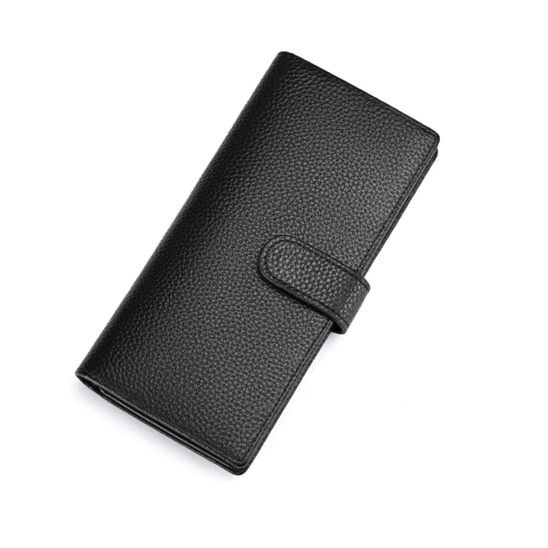 Full-Grain Leather Long Card Wallet with RFID Blocking — Fashion on G+ Market