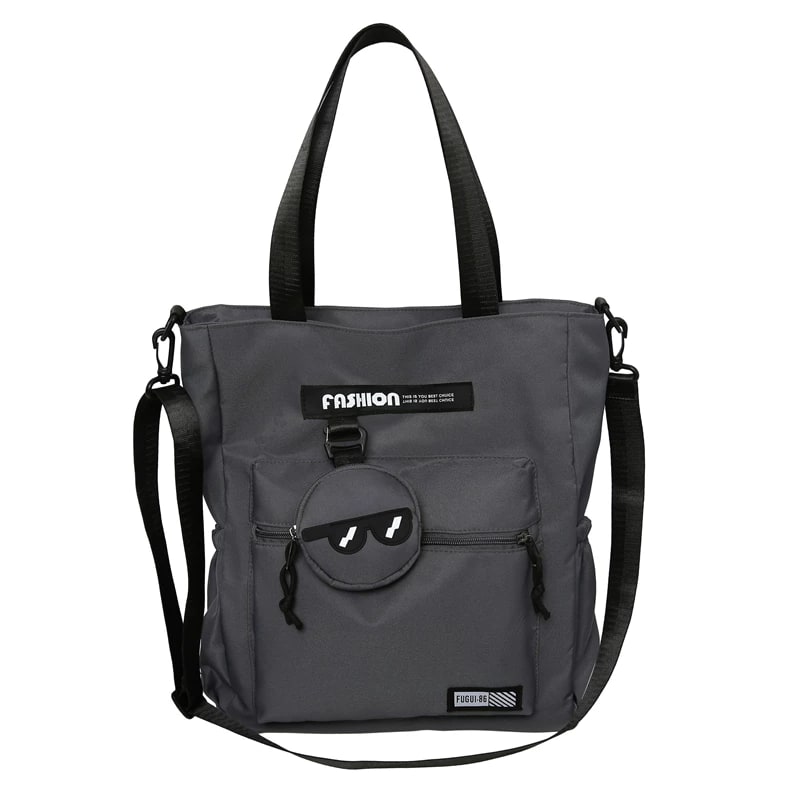 Nylon Tote and Crossbody Bag with Coin Pouch photo 2