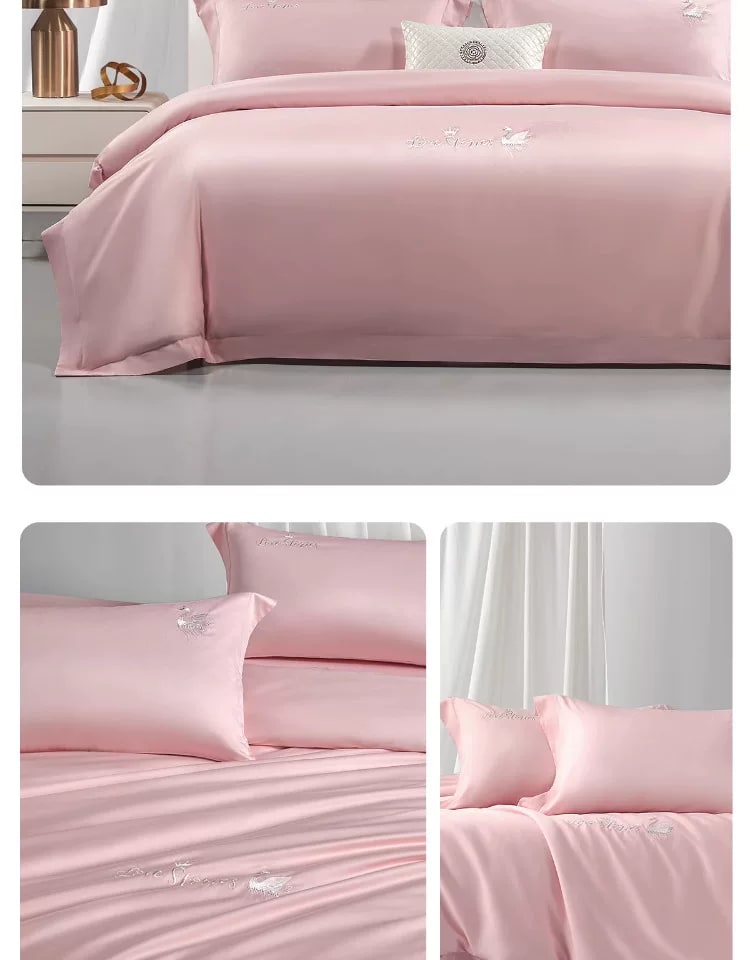 Mercury Home Textiles 60S Long-Staple Cotton Four-Piece Bedding Set photo 3