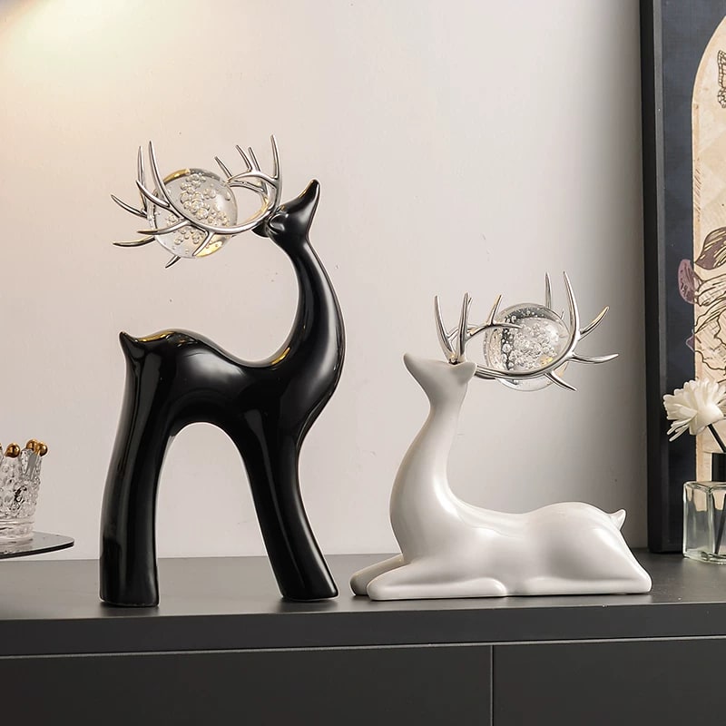 Creative Ceramic Deer Ornaments Nordic Style Home Decor — Home & Furniture on G+ Market