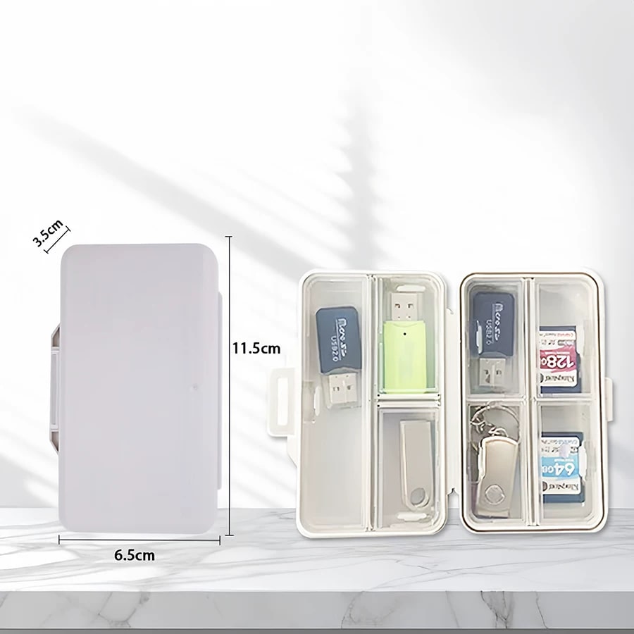 Portable USB Flash Drive Storage Box - Multi-Compartment Organizer — Electronics on G+ Market