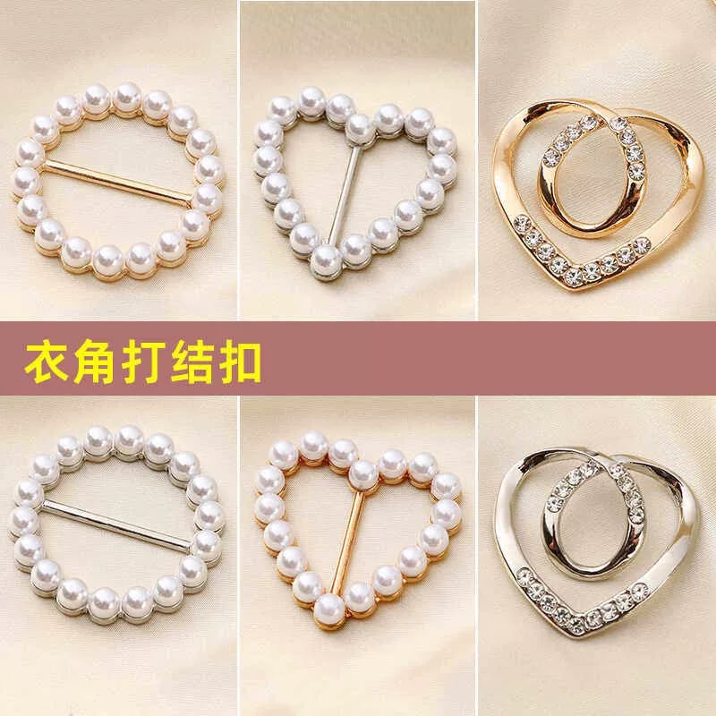 Elegant Scarf Buckle Shirt Hem T-Shirt Knot Clip Brooch photo 6