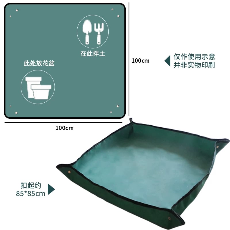Waterproof Garden Potting Mat for Repotting and Soil Mixing photo 6