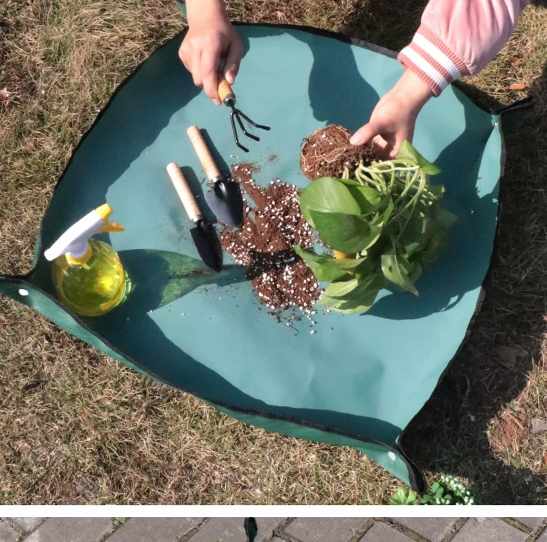 Waterproof Garden Potting Mat for Repotting and Soil Mixing photo 3