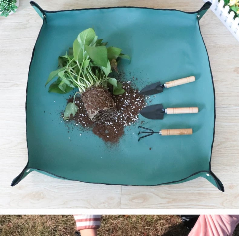 Waterproof Garden Potting Mat for Repotting and Soil Mixing photo 2