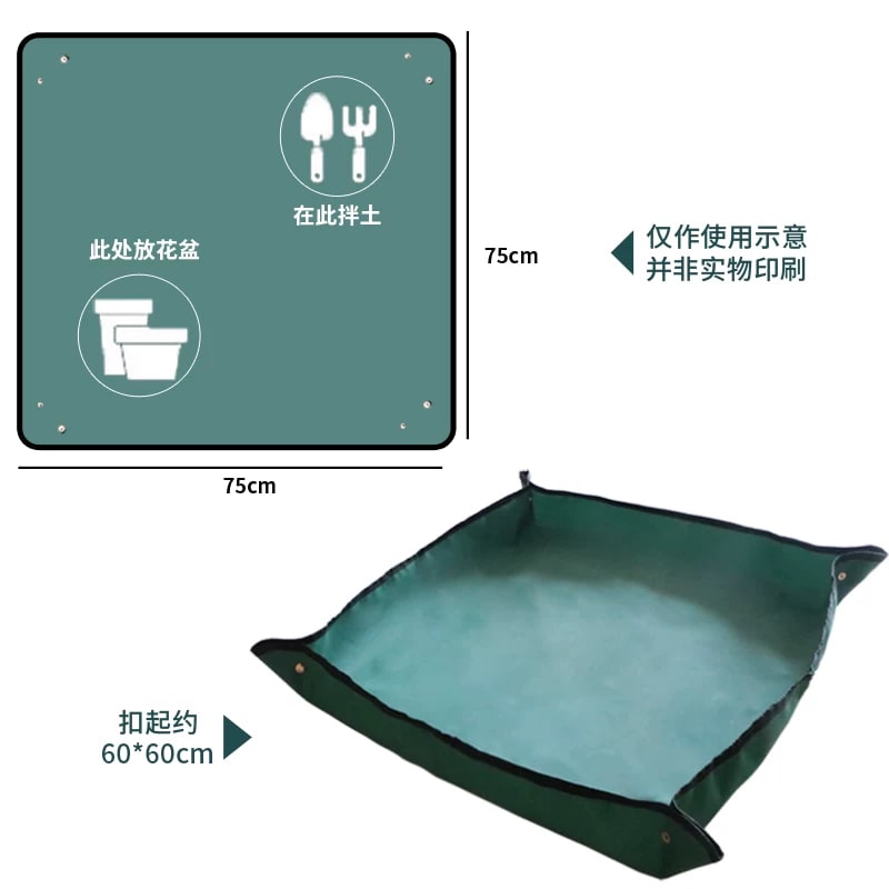 Waterproof Garden Potting Mat for Repotting and Soil Mixing photo 4