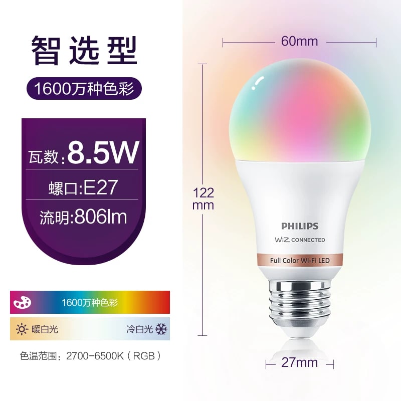 Philips WiZ Wi-Fi Smart LED Bulb photo 2