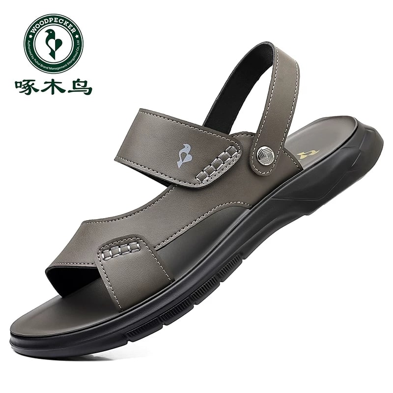 TUCANO Men's Leather Open-Toe Beach Sandals photo 5