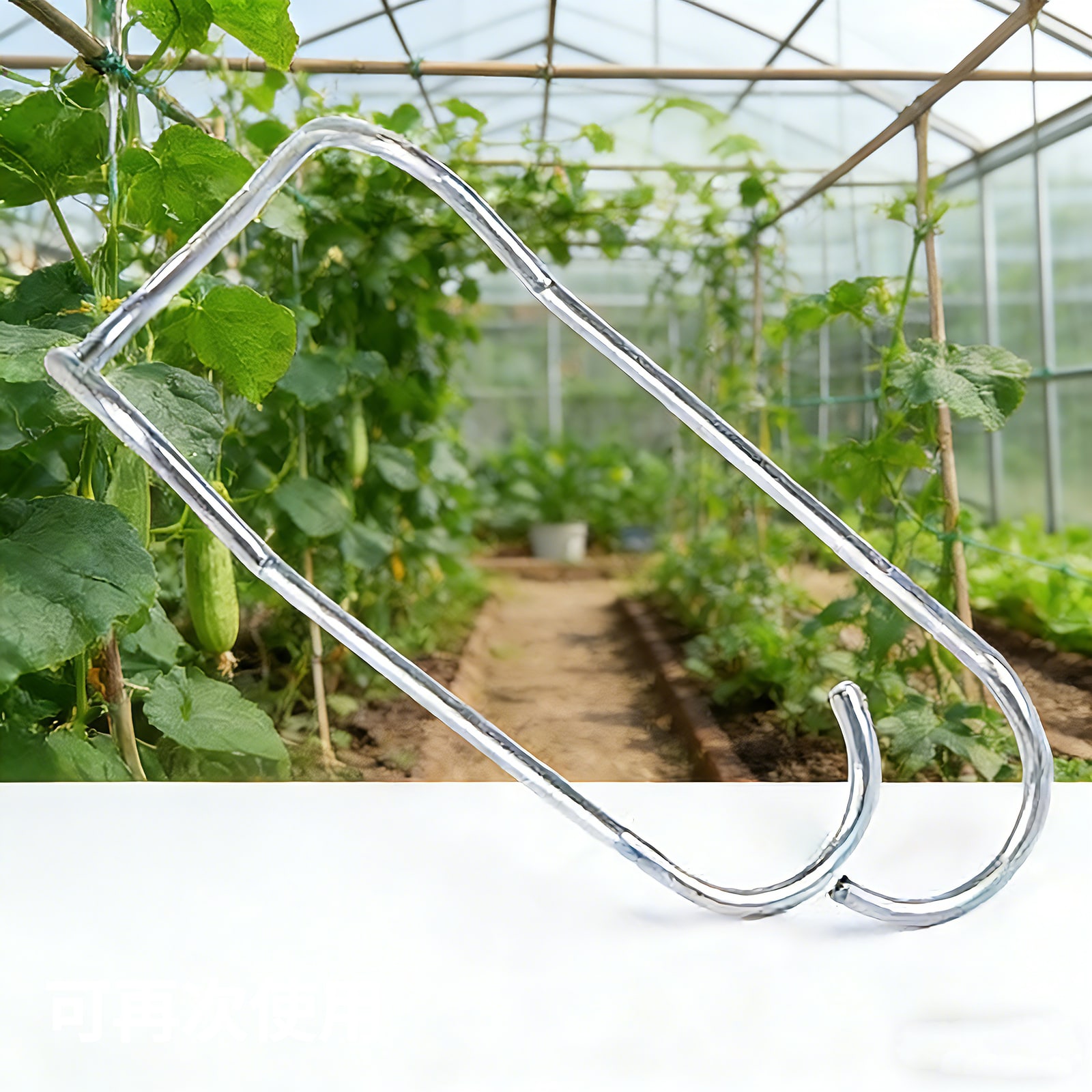 Greenhouse Trellis Wire Clips for Plant Support photo 6
