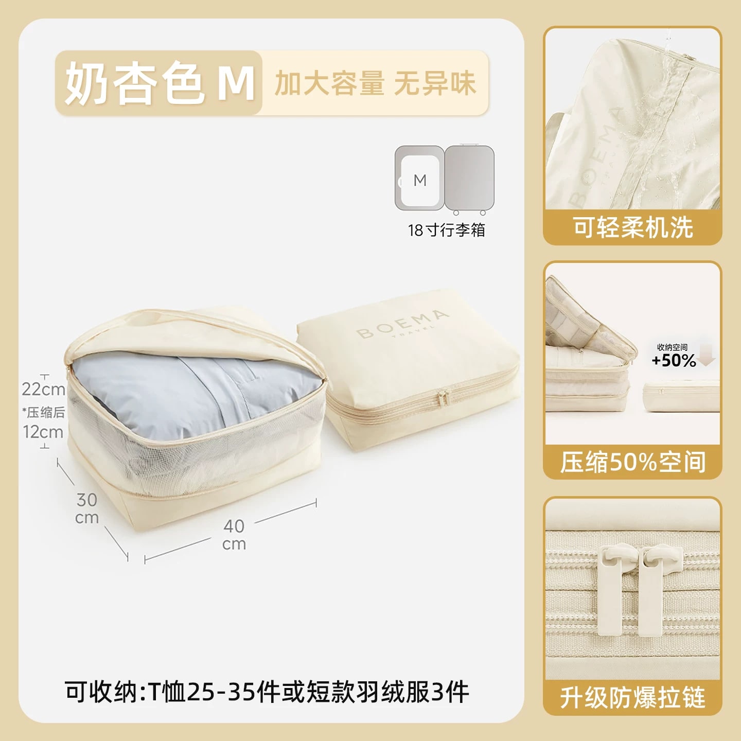Compression Packing Cubes for Luggage photo 3