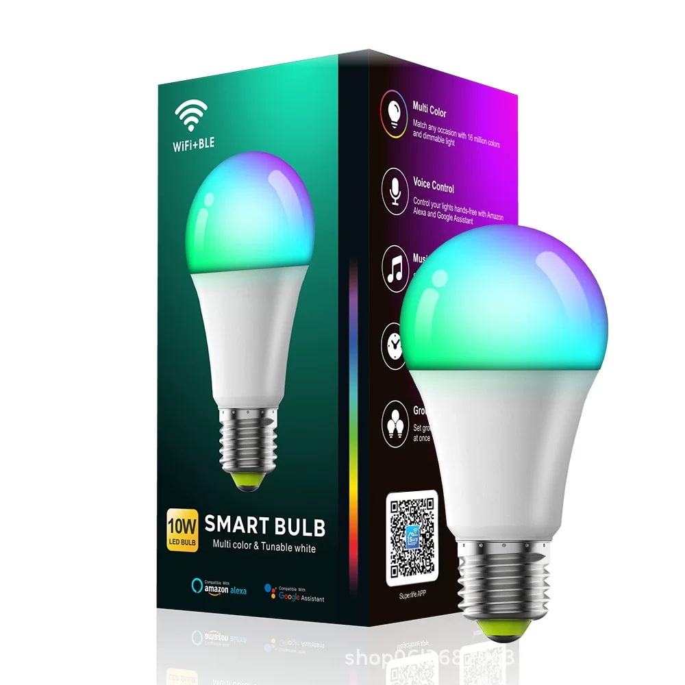 10W Wi-Fi Colour Smart Bulb