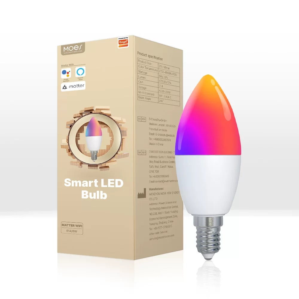 Smart Wi-Fi and Zigbee LED Bulb with Matter Support photo 2